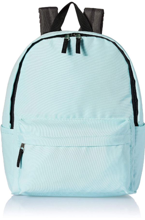 Tas sekolah dengan aksen zipper atau tali yang keren